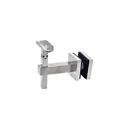 Cr Laurence Brushed Stainless Huntington Series Glass Mounted Hand Rail Bracket HR7EGBS